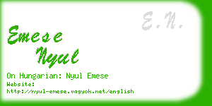 emese nyul business card